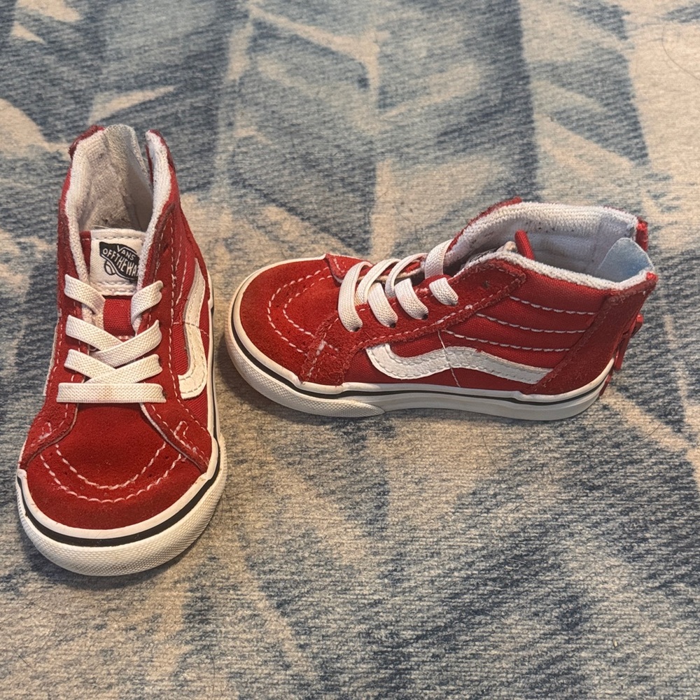 Toddler Red High-Top Vans